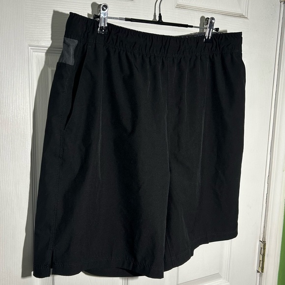Speedo Men's Swim Trunk Tech Volley UPF 50+  Trunk Lined Size Large Black - Picture 2 of 12